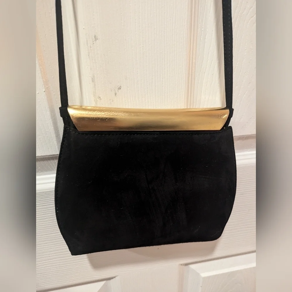 Vintage De Vecchi By Hamilton Hodge Suede Handbag